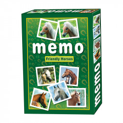 Memóriajáték Memo Domino Friendly Horses Memória játékok Dohány Toys