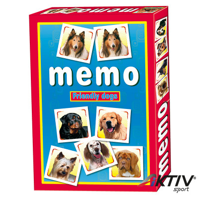 Memóriajáték Memo Domino Friendly Dogs