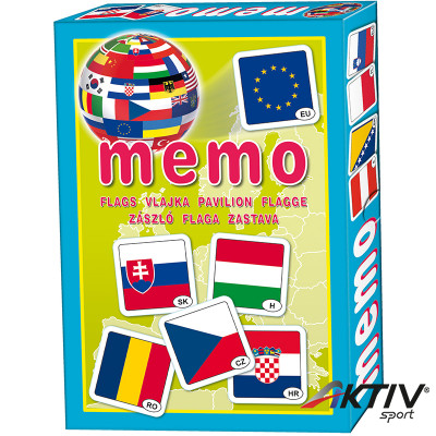 Memóriajáték Memo Domino Zászlók