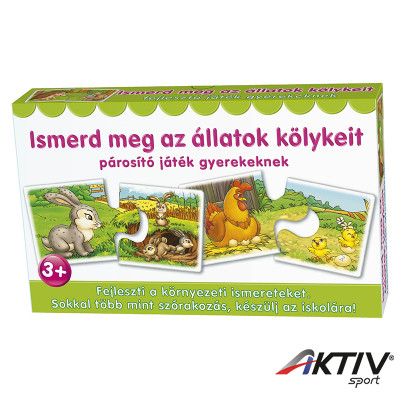 Párosító játék Ismerd meg az állatok kölykeit