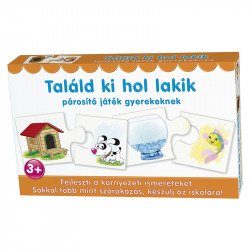 Párosító játék Találd ki hol lakik Logikai játékok