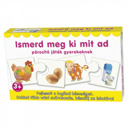 Párosító játék Ismerd meg ki mit ad Logikai játékok