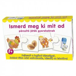 Párosító játék Ismerd meg ki mit ad Logikai játékok