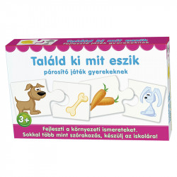 Párosító játék Találd ki mit eszik Logikai játékok Dohány Toys