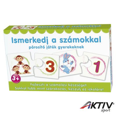 Párosító játék Ismerkedj a számokkal