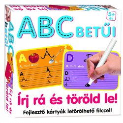 Írj rá és töröld le ABC betűi Szórakoztató játékok Dohány Toys