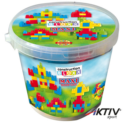 Építőkocka Maxi Blocks nagy vödrös 32 db