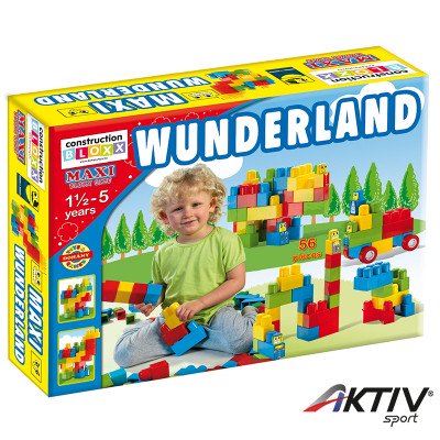 Építőkocka Maxi Blocks nagy dobozos 56 db