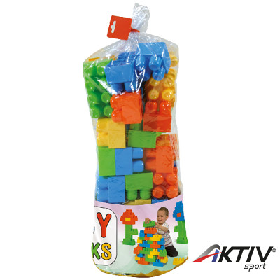 Baby építőjáték nagy zsák 48 db