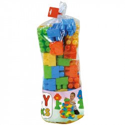 Baby építőjáték nagy zsák 48 db Játék Dohány Toys