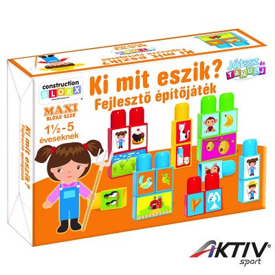 Fejlesztő építőjáték Ki mit eszik?