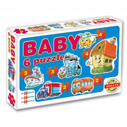 Baby puzzle Járművek Puzzle Dohány Toys