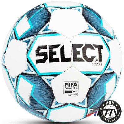 Focilabda Select FB Team fehér-kék méret: 5