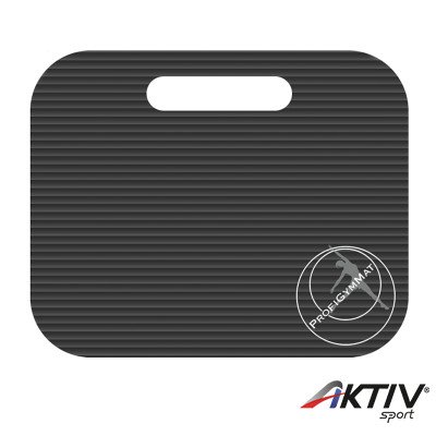 Mini fitnesz szőnyeg füles Trendy 35x30x1,5 cm fekete