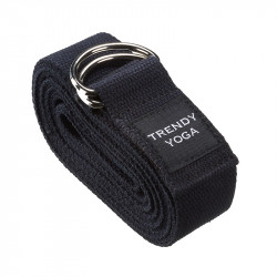 Jóga szalag Trendy 300x4x0,2 cm fekete Fitness Trendy