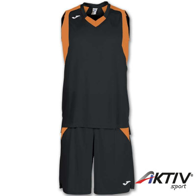 Kosárlabda mez szett Joma Final fekete-narancs 4XL