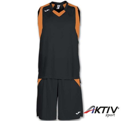 Kosárlabda mez szett Joma Final fekete-narancs 4XL