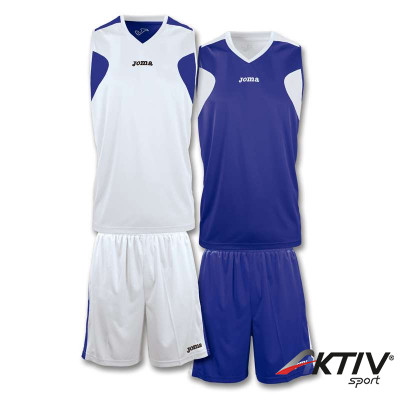 Kosárlabda mez szett Joma ujjatlan kifordítható fehér-sötétkék XL-XXL