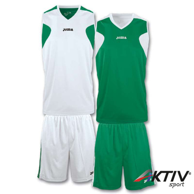 Kosárlabda mez szett Joma ujjatlan kifordítható fehér-zöld XXXL-XXXXL