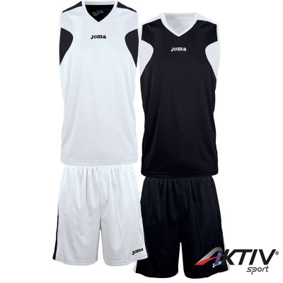 Kosárlabda mez szett Joma ujjatlan kifordítható fehér-fekete XXXL-XXXXL