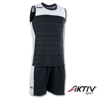 Kosárlabda mez szett Joma Space II ujjatlan fekete-fehér