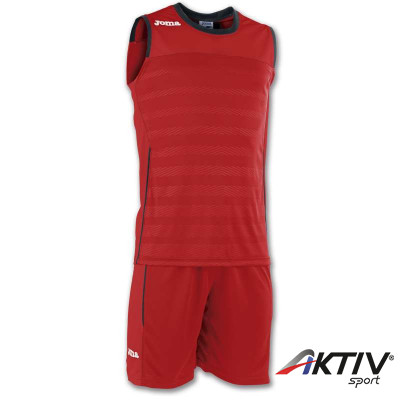 Kosárlabda mez szett Joma Space II ujjatlan piros