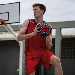 Kosárlabda mez szett Joma Space II ujjatlan piros