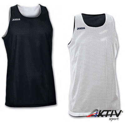 Kosárlabda mez felső Joma Aro ujjatlan fehér-fekete  XXL-XXXL