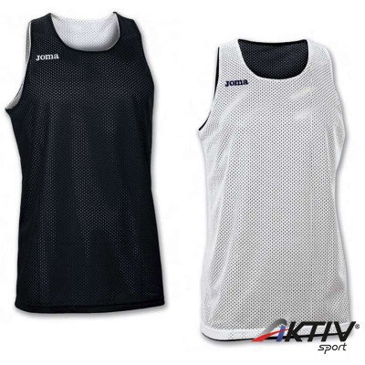 Kosárlabda mez felső Joma Aro ujjatlan fehér-fekete  XXL-XXXL