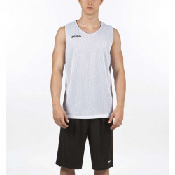 Kosárlabda mez felső Joma Aro ujjatlan fehér-fekete  XXL-XXXL