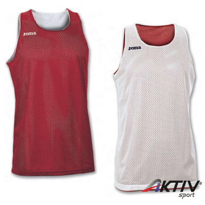 Kosárlabda mez felső Joma Aro ujjatlan piros-fehér  XXL-XXXL