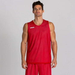 Kosárlabda mez felső Joma Aro ujjatlan piros-fehér  XXL-XXXL