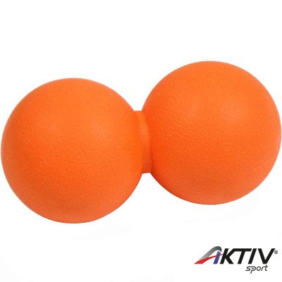 Dupla masszázs labda Aktivsport narancssárga