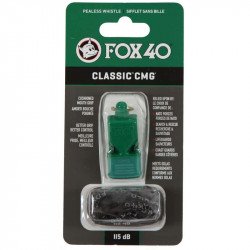 Síp Fox 40 CMG fogvédővel zöld sípzsinórral Sportszer Fox 40
