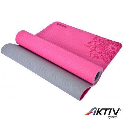 Jóga szőnyeg mandala mintázattal Amaya rózsaszín