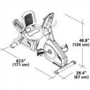 Háttámlás ergométer Nautilus R628