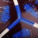 Focilabda Adidas Team Sala fehér-kék-fekete méret: 4