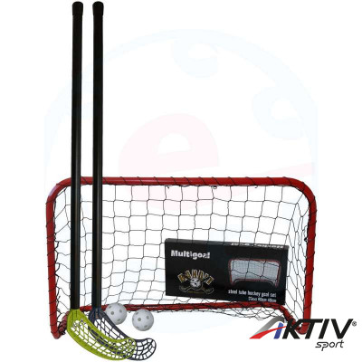 Floorball kapu és ütő szett