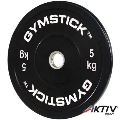 Gumírozott súlytárcsa Gymstick Bumper Plate 5 kg