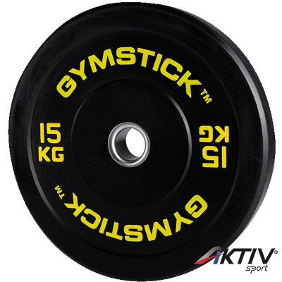 Gumírozott súlytárcsa Gymstick Bumper Plate 15 kg