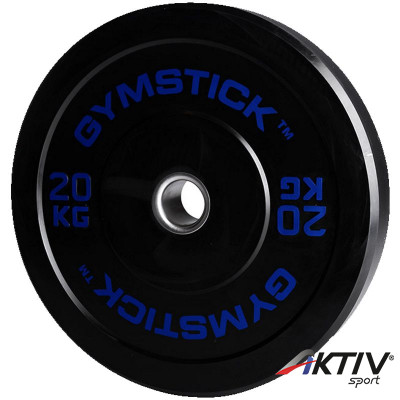 Gumírozott súlytárcsa Gymstick Bumper Plate 20 kg