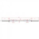 Olimpiai súlyzórúd Gymstick Competition 20 kg