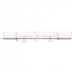 Olimpiai súlyzórúd Gymstick Competition 20 kg