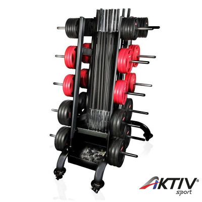 Súlyzótárcsa állvány 30 db Gymstick Pro tárcsához