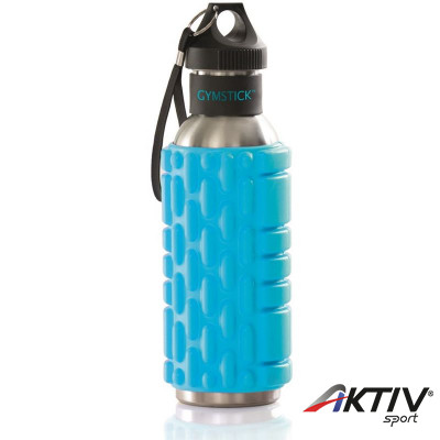 Masszírozó henger kulacs Gymstick kék