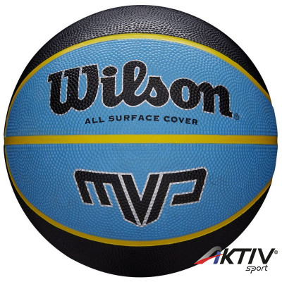 Kosárlabda Wilson MVP gumi 7-es méret fekete-kék