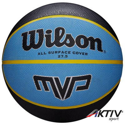 Kosárlabda Wilson MVP gumi 5-ös méret fekete-kék