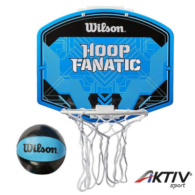 Kosárpalánk Wilson Fanatic mini hoop szett fekete-kék