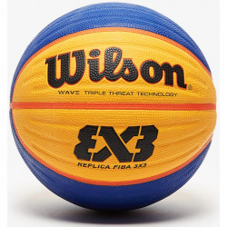 Kosárlabda Wilson Replica FIBA 3X3 gumi 6-os méret sárga-kék Sportszer Wilson