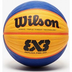 Kosárlabda Wilson Replica FIBA 3X3 gumi 6-os méret sárga-kék Sportszer Wilson